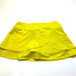 Athleta Bright Yellow Sport Skirt Size Small